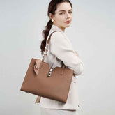 Cowhide Casual Tote Bag