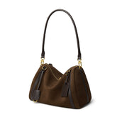 Deerskin Suede Crossbody Shoulder Bag