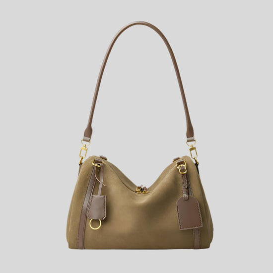 Deerskin Suede Crossbody Shoulder Bag