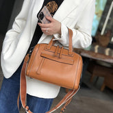 Elegant Boston Lychee Pattern Handbag