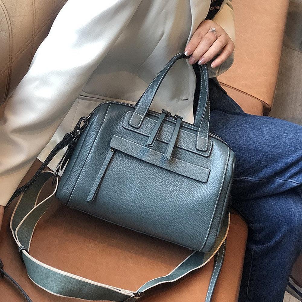 Elegant Boston Lychee Pattern Handbag