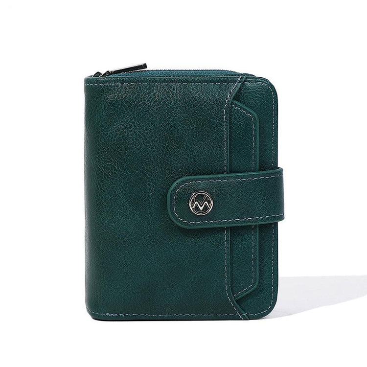 Elegant Zipper Hasp Wallet