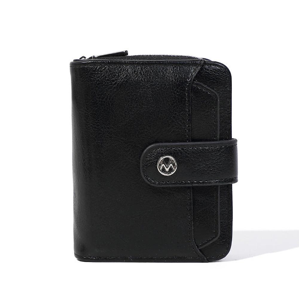 Elegant Zipper Hasp Wallet