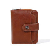 Elegant Zipper Hasp Wallet