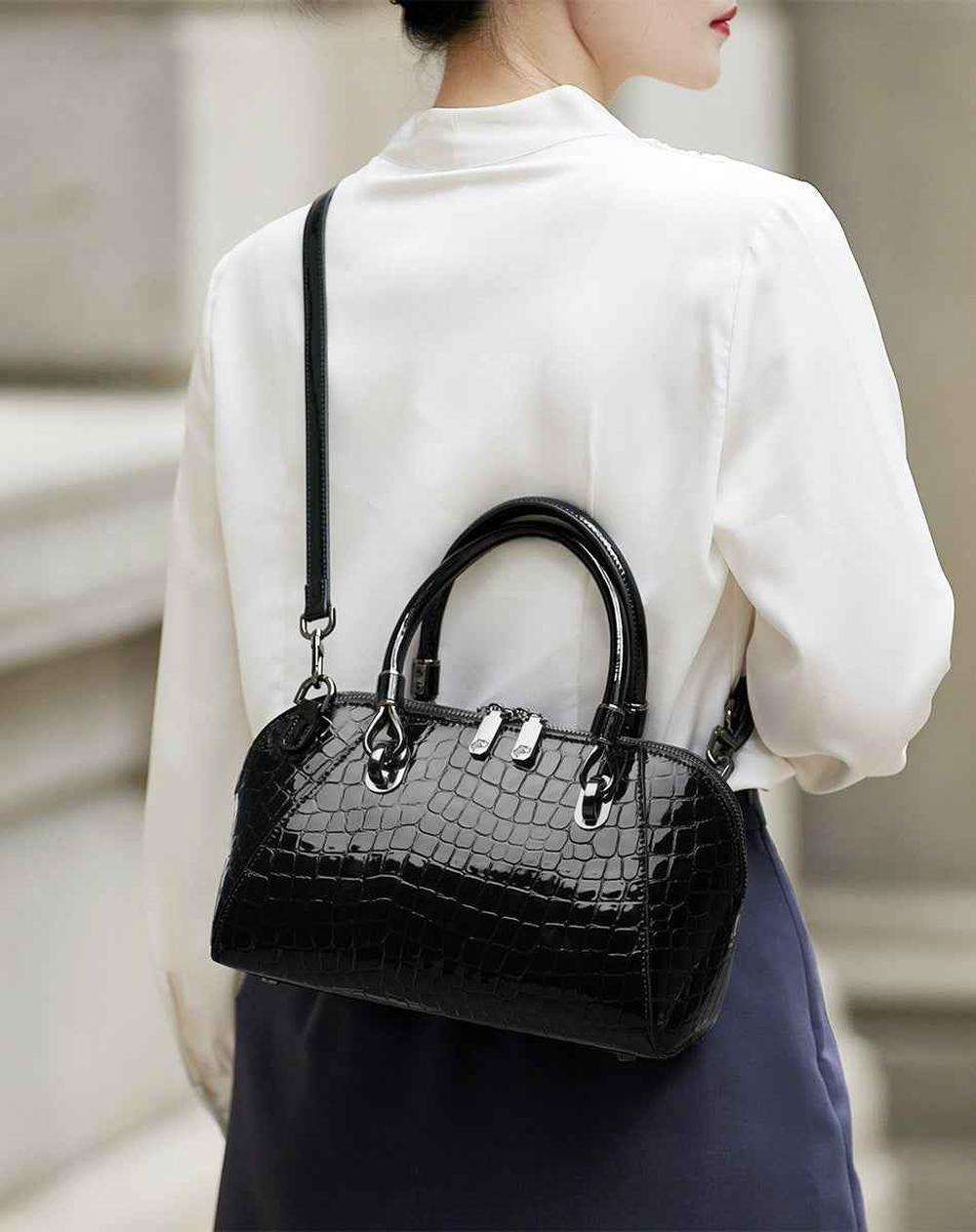 Fashion All-matching Cowhide Handbag