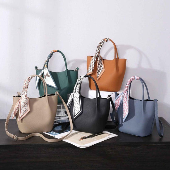 Fashion Top Layer Leather One-shoulder Women&