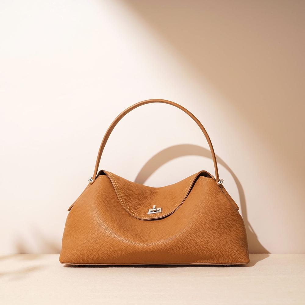 Fashionable All-match Leather Handbag