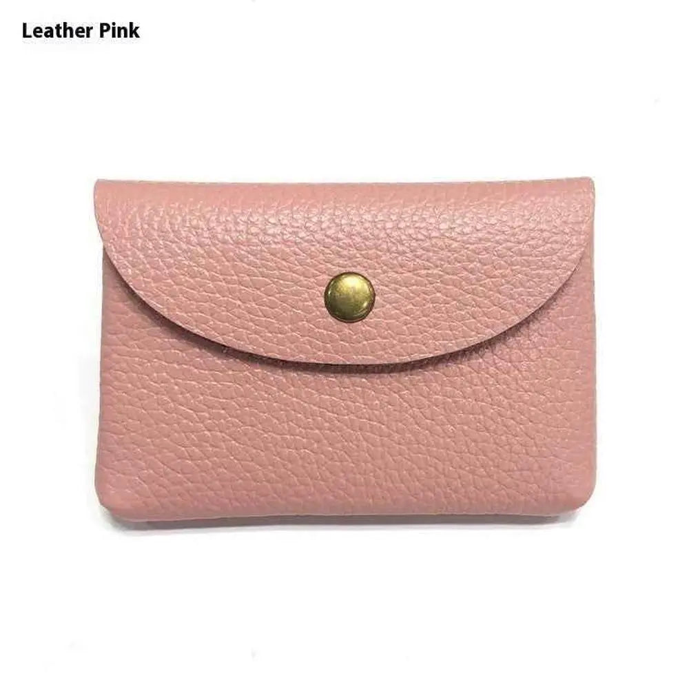 First Layer Cattlehide Leather Fashion Hidden Hook Coin Pocket