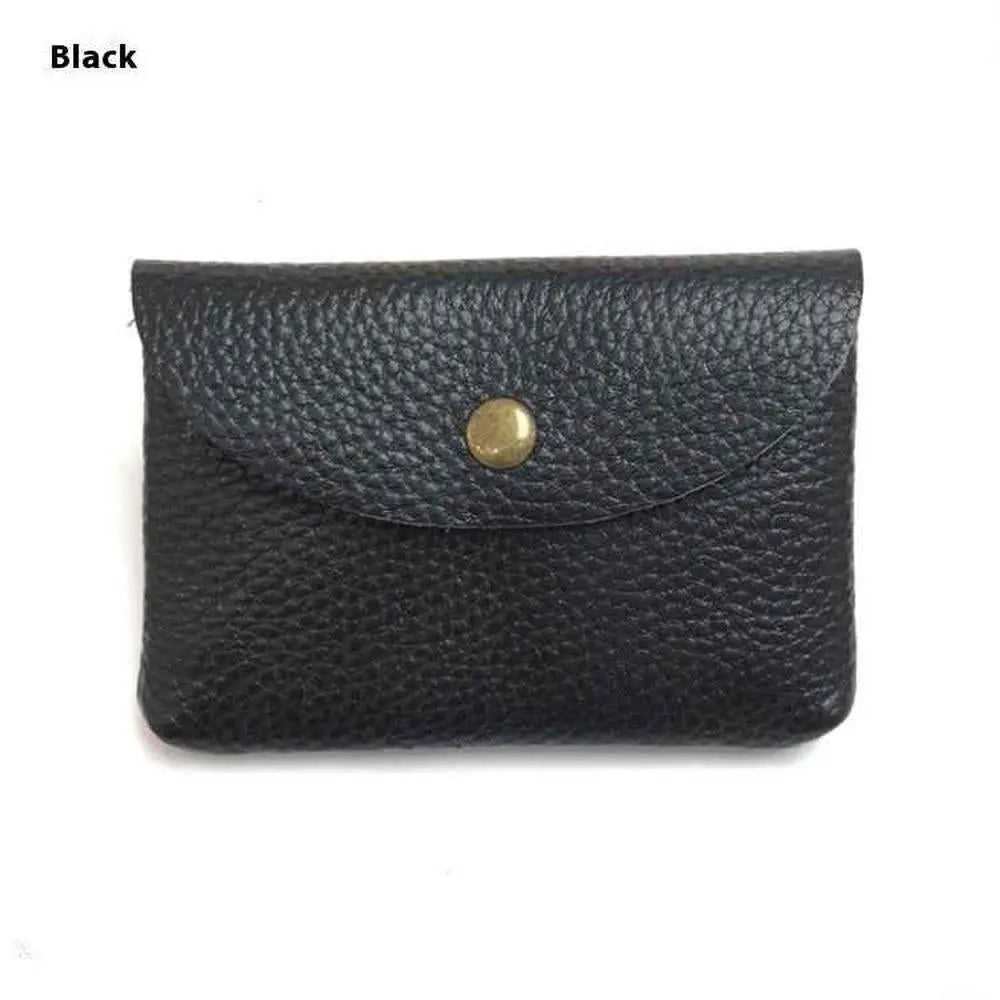 First Layer Cattlehide Leather Fashion Hidden Hook Coin Pocket