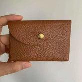First Layer Cattlehide Leather Fashion Hidden Hook Coin Pocket