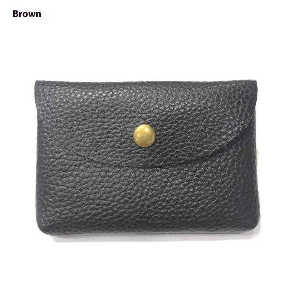 First Layer Cattlehide Leather Fashion Hidden Hook Coin Pocket