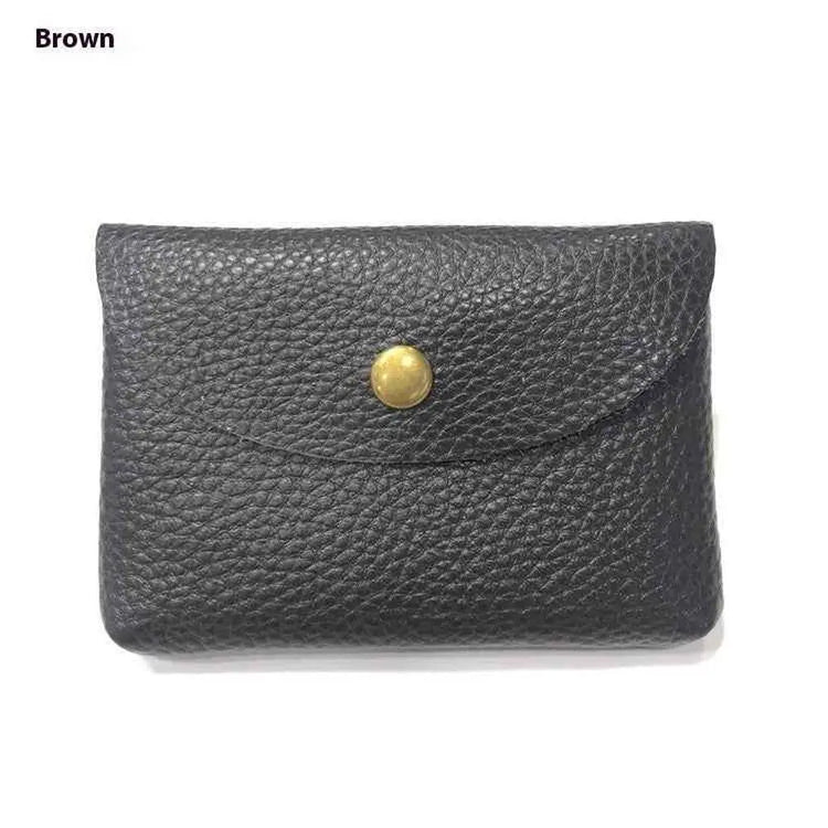 First Layer Cattlehide Leather Fashion Hidden Hook Coin Pocket