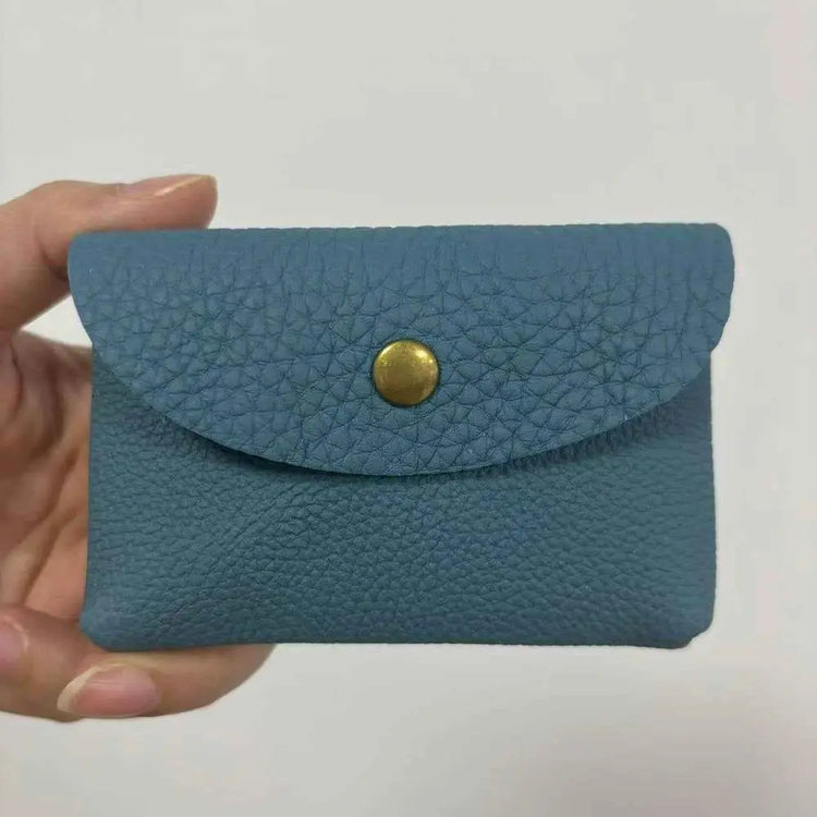 First Layer Cattlehide Leather Fashion Hidden Hook Coin Pocket