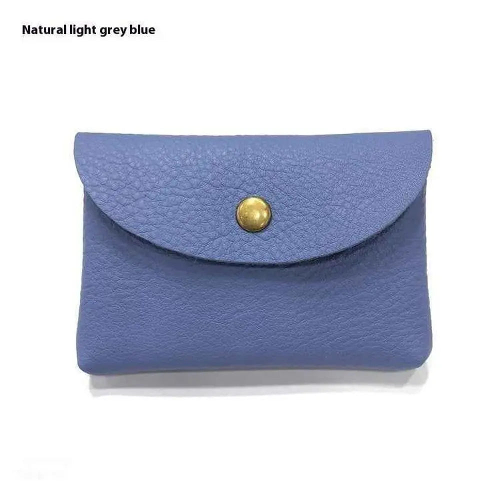 First Layer Cattlehide Leather Fashion Hidden Hook Coin Pocket