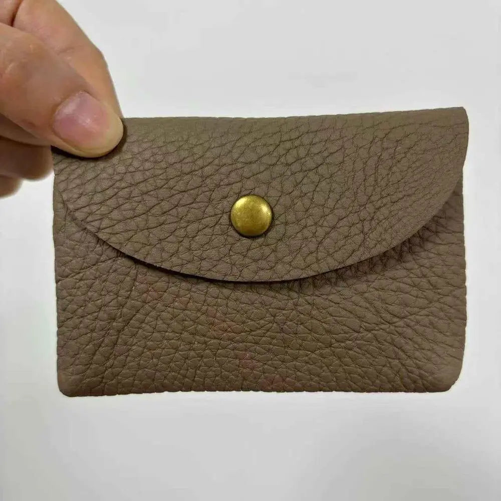 First Layer Cattlehide Leather Fashion Hidden Hook Coin Pocket