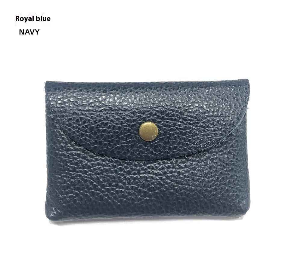 First Layer Cattlehide Leather Fashion Hidden Hook Coin Pocket