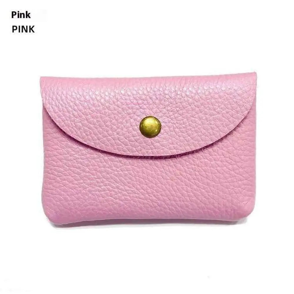 First Layer Cattlehide Leather Fashion Hidden Hook Coin Pocket