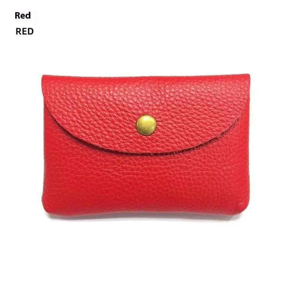 First Layer Cattlehide Leather Fashion Hidden Hook Coin Pocket