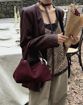 Frosted Suede Handbag