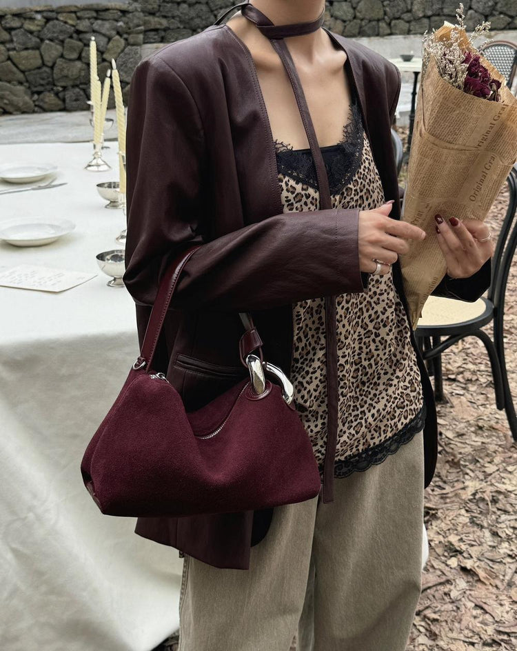 Frosted Suede Handbag