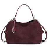 Genuine Deer Suede Brushed Handbag