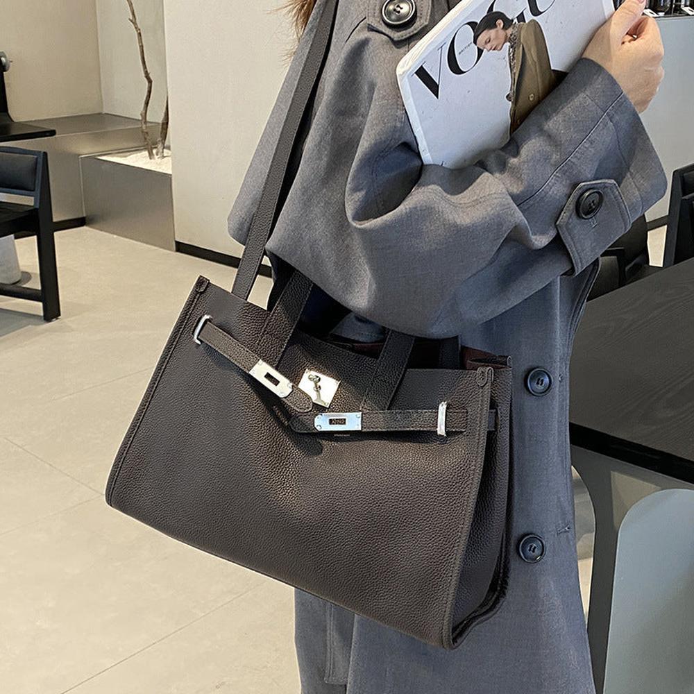 Genuine Leather Large Capacity Handbag