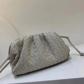 Genuine Leather Sheepskin Woven Shoulder Bag