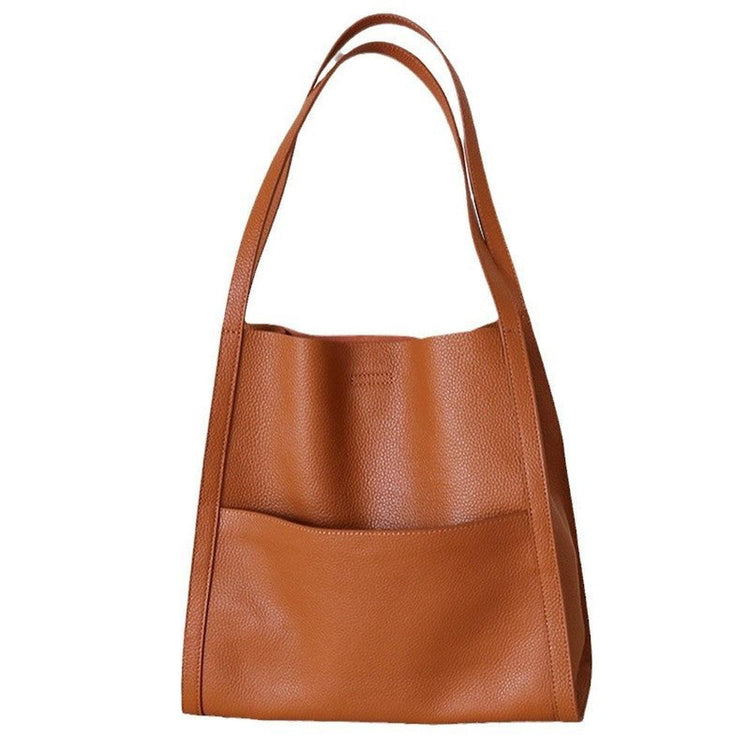 Genuine Leather Simple All-match Shoulder Bag