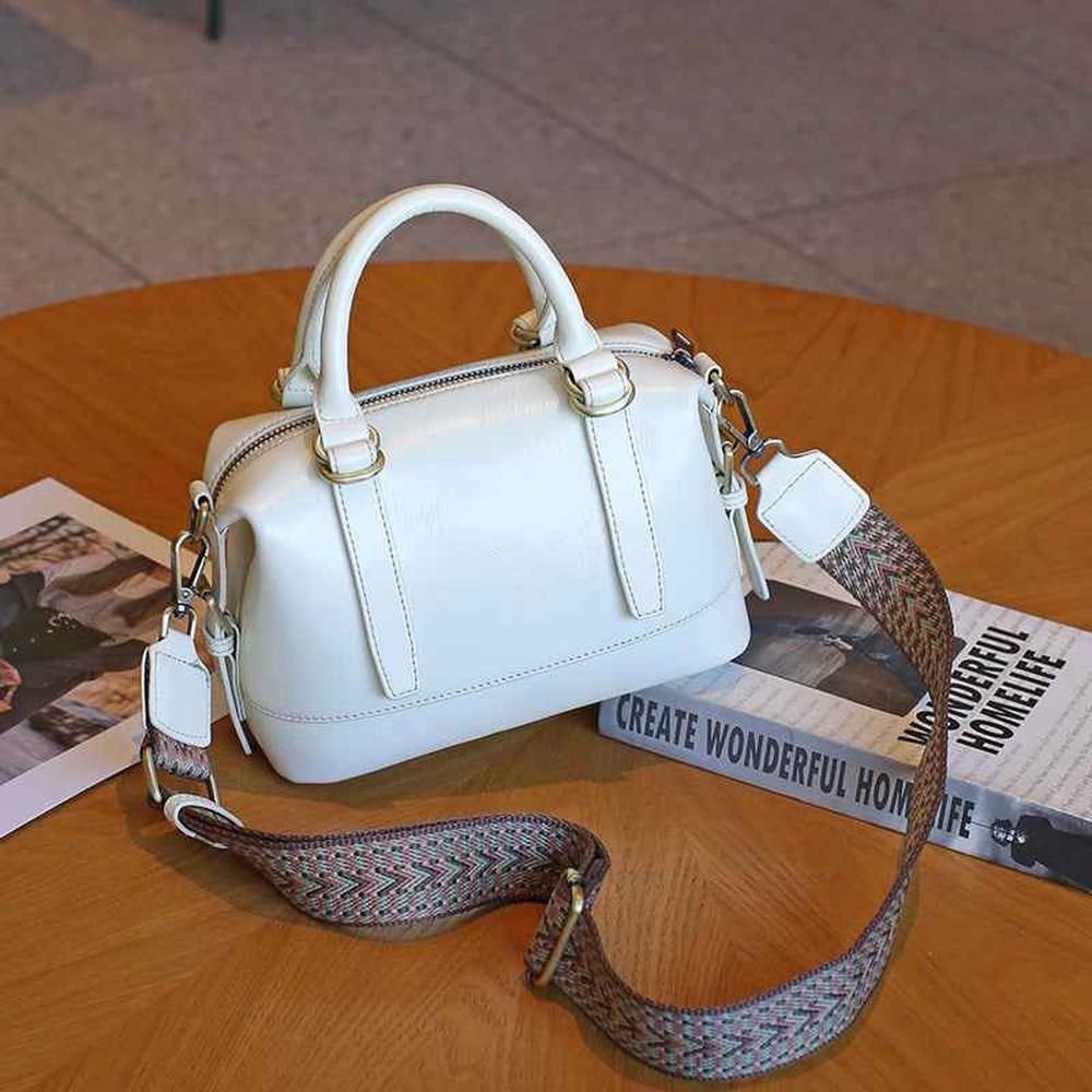 Genuine Leather handle satchel Bag