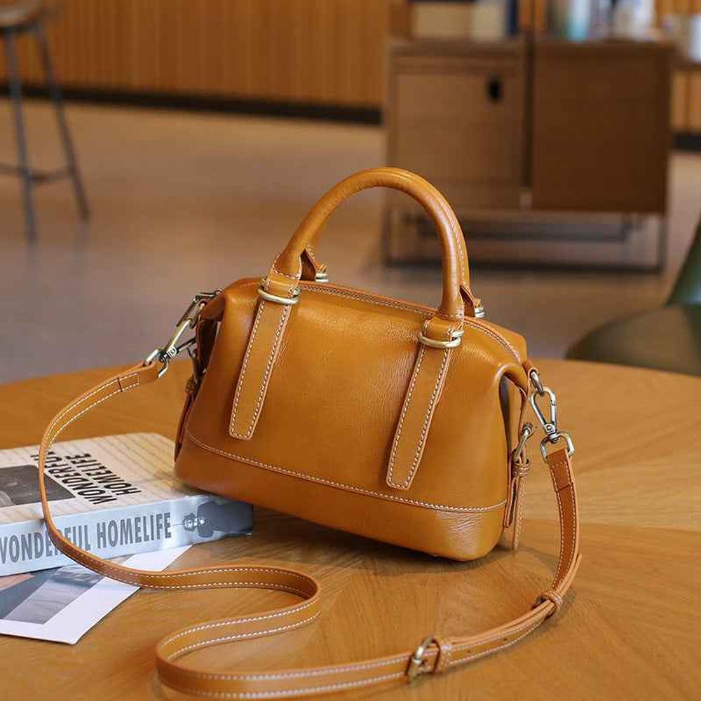 Genuine Leather handle satchel Bag