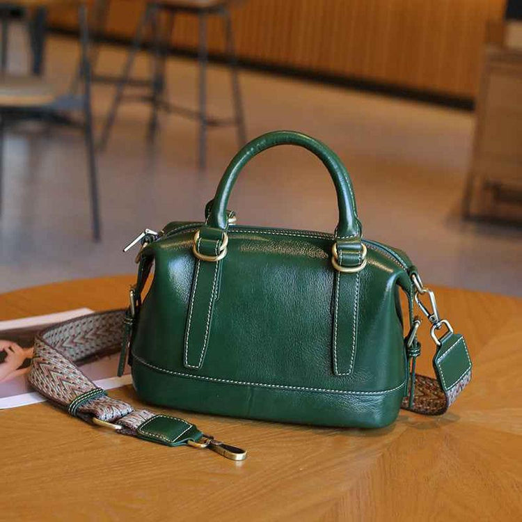 Genuine Leather handle satchel Bag