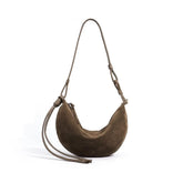Half Moon Sheepskin Retro Shoulder Bag