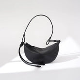 Half Moon Sheepskin Retro Shoulder Bag