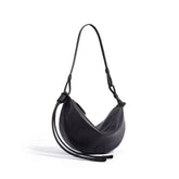 Half Moon Sheepskin Retro Shoulder Bag