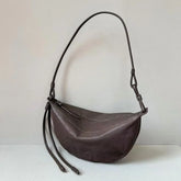 Half Moon Sheepskin Retro Shoulder Bag