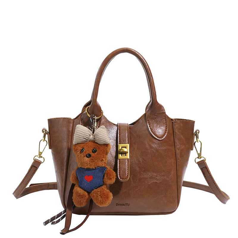 Hand-held Bucket Crossbody Bag