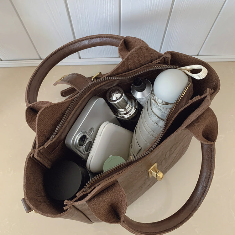 Hand-held Bucket Crossbody Bag