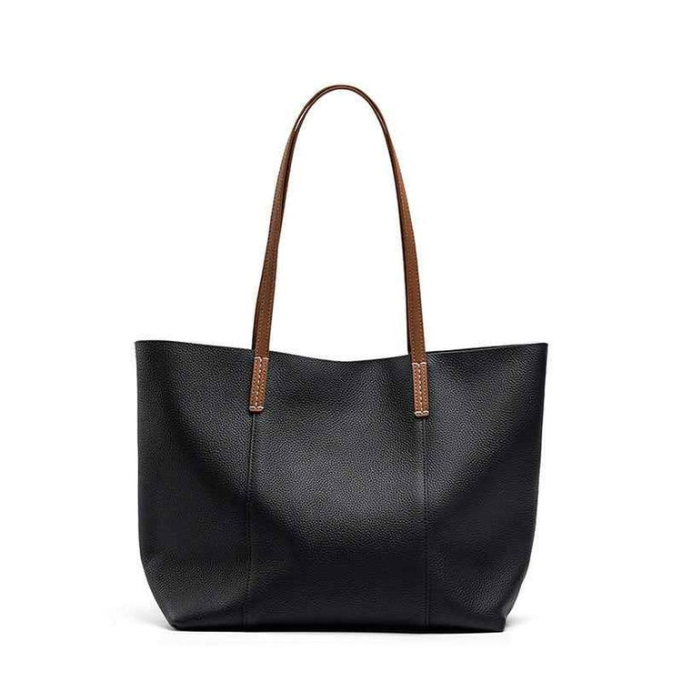 Handcrafted Cowhide Leather Tote Bag for Stylish Everyday Use