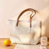 Handcrafted Cowhide Leather Tote Bag for Stylish Everyday Use