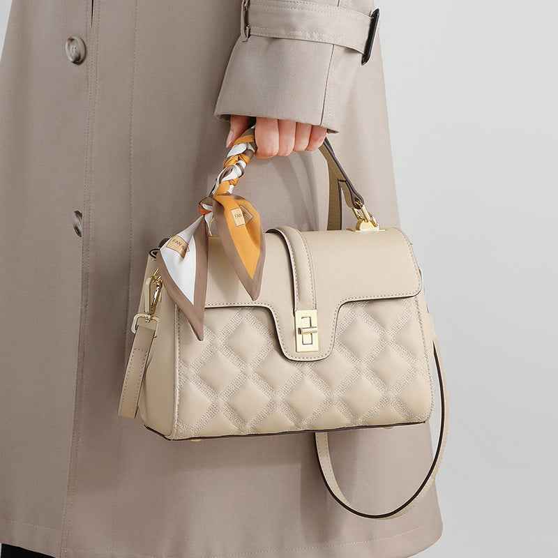 High-End Classic Textured Handbag