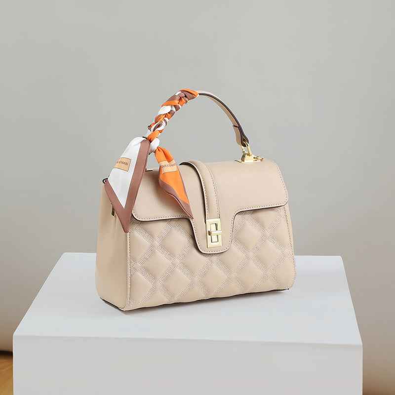 High-End Classic Textured Handbag