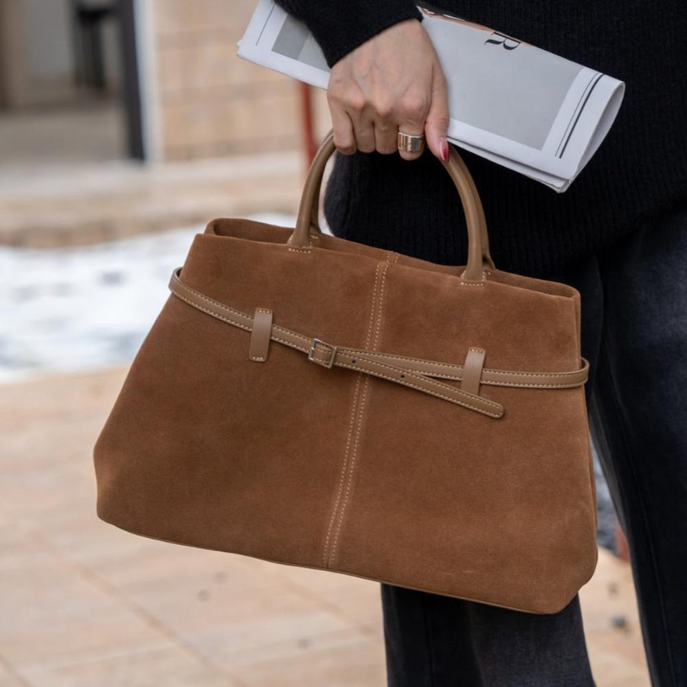 High-grade Suede Handbag