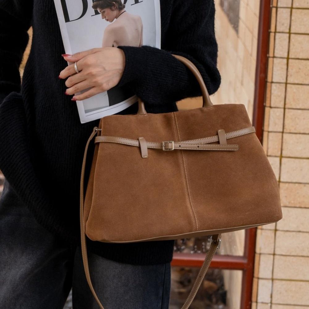 High-grade Suede Handbag
