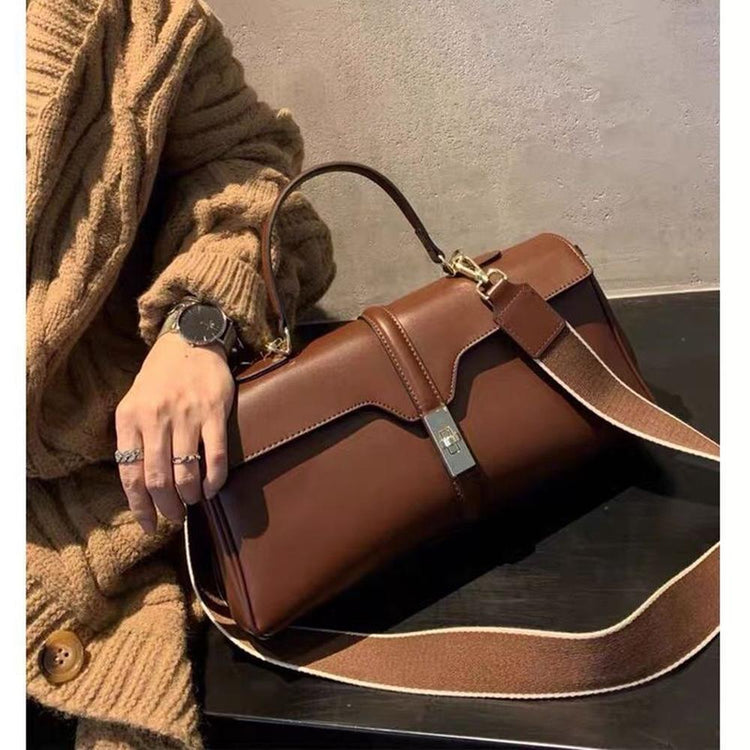 Large Capacity Cowhide Handbag