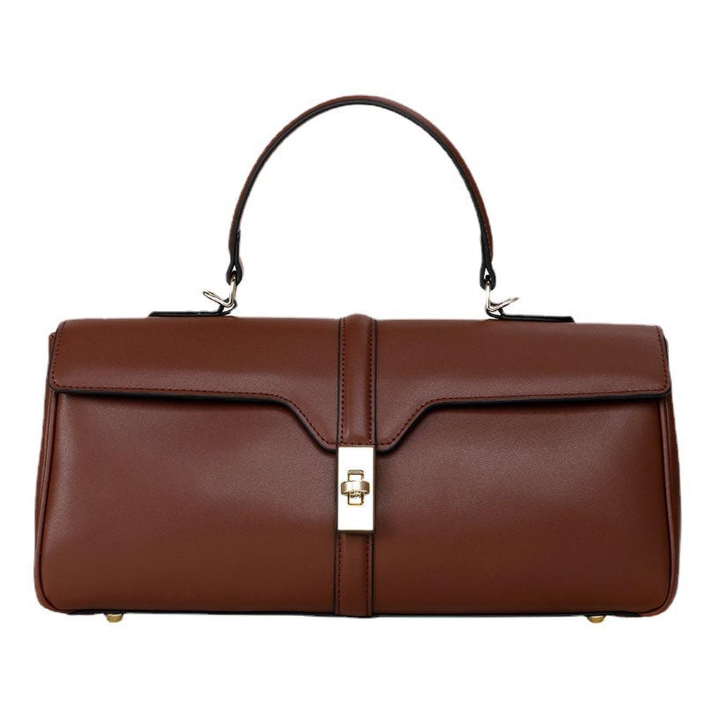 Large Capacity Cowhide Handbag