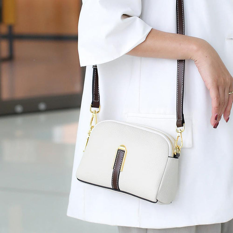 Large Capacity Leather Crossbody Bag