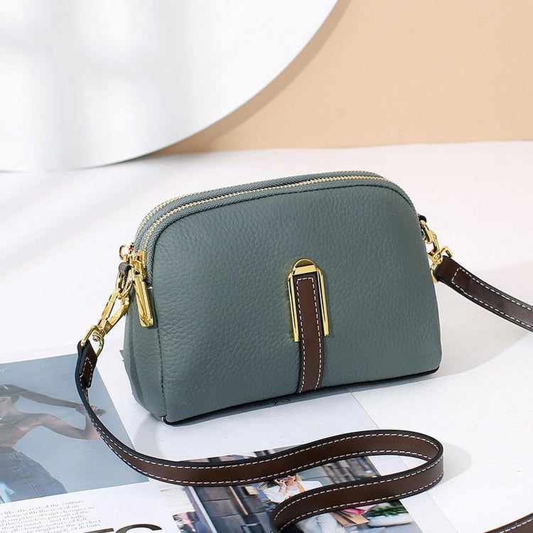 Large Capacity Leather Crossbody Bag