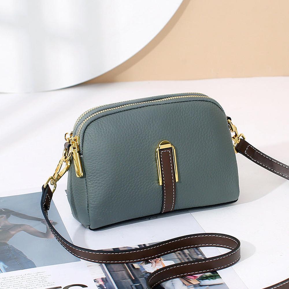 Large Capacity Leather Crossbody Bag