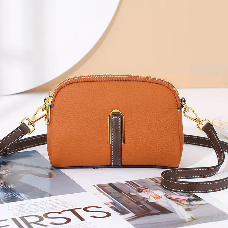 Large Capacity Leather Crossbody Bag