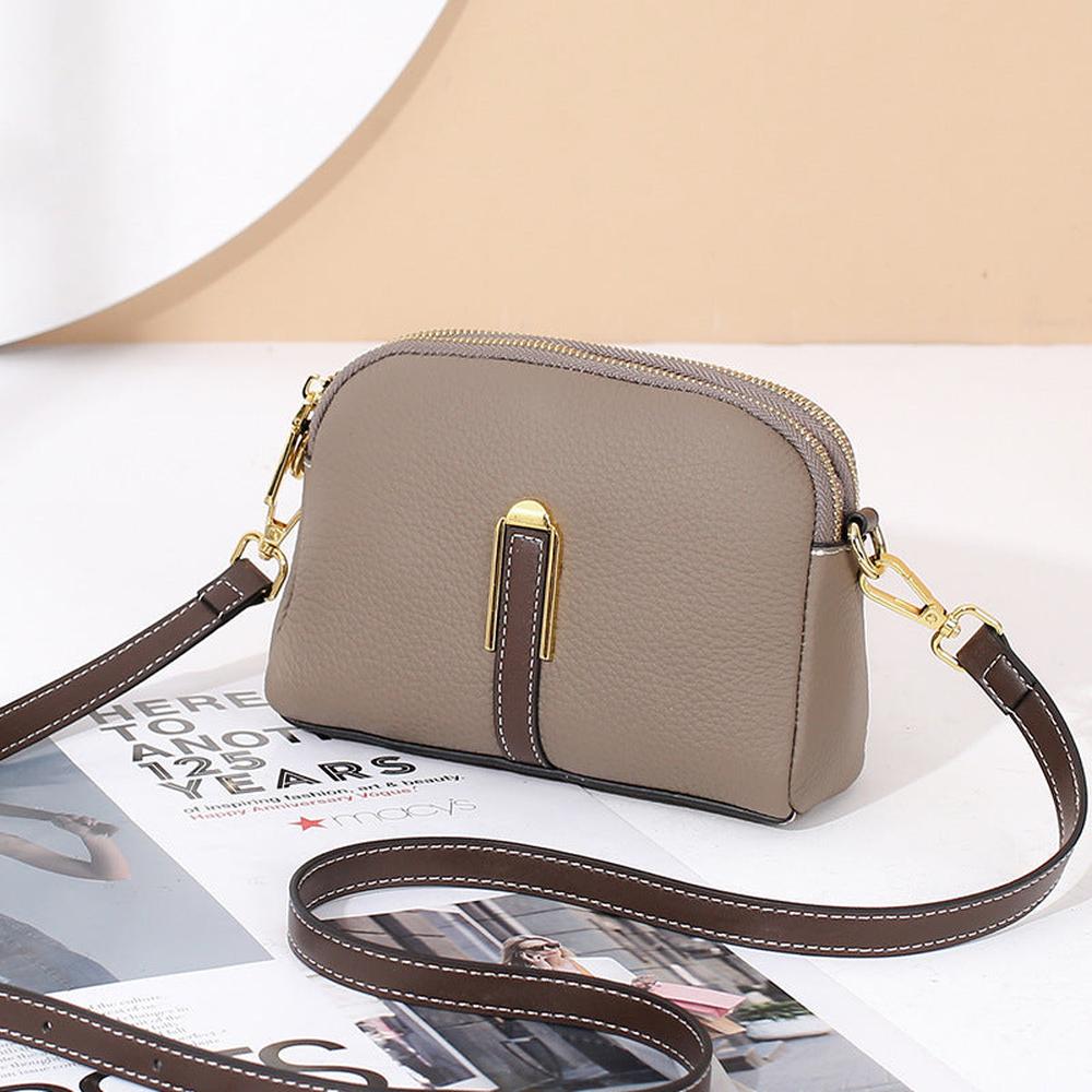 Large Capacity Leather Crossbody Bag